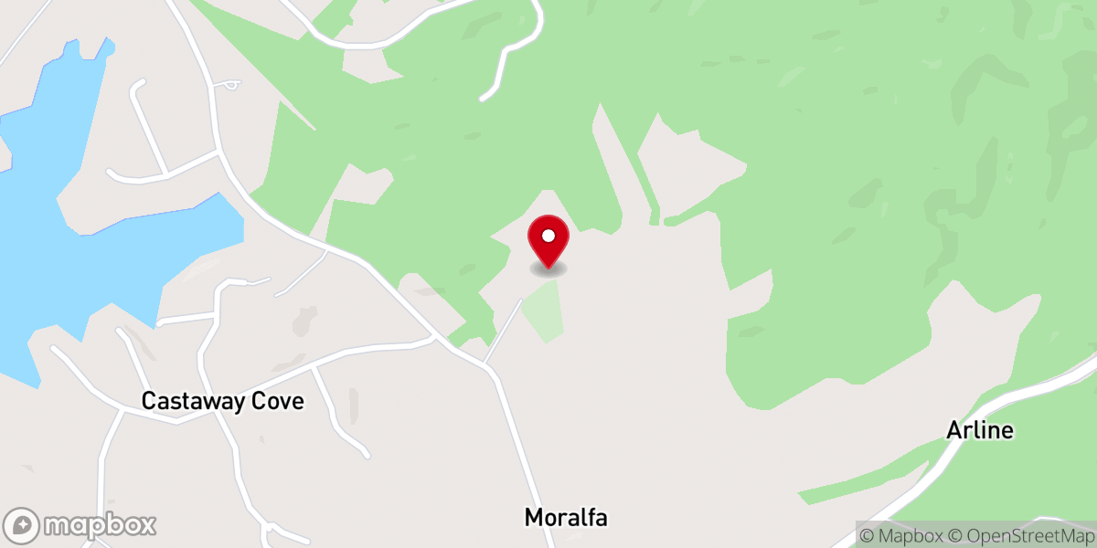 Map showing location of Zions Chapel Baptist Church
