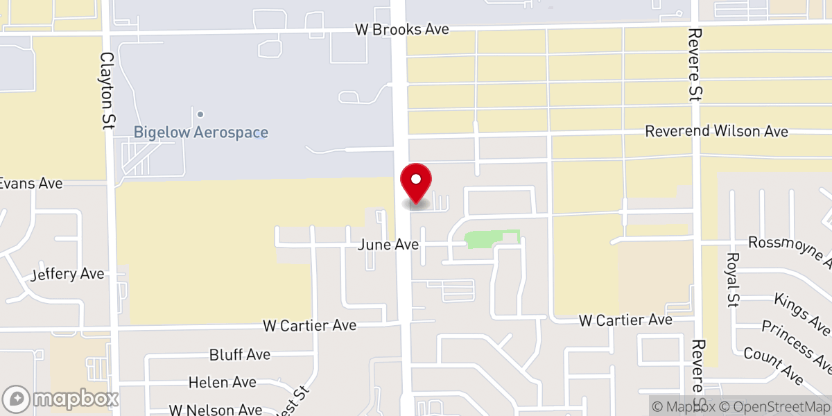 Map showing location of The Light of the World Church - Iglesia La Luz del Mundo North Las Vegas