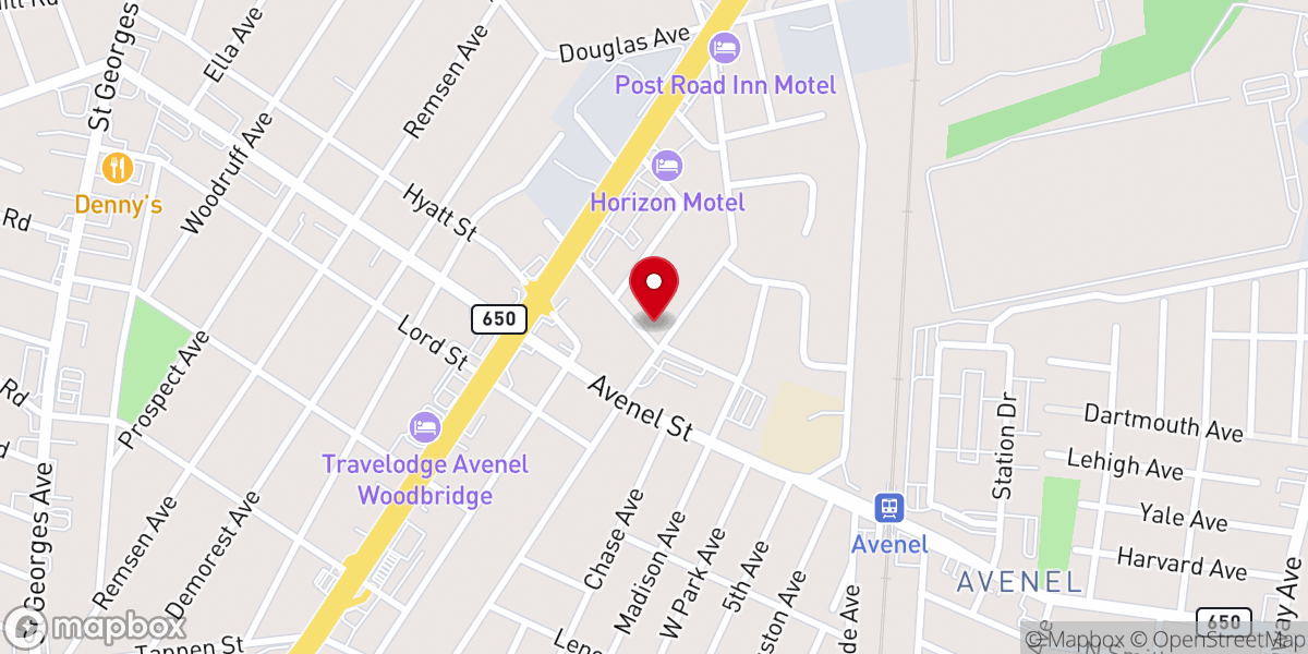Map showing location of GMIM Jemaat Alpha Omega New Jersey, USA