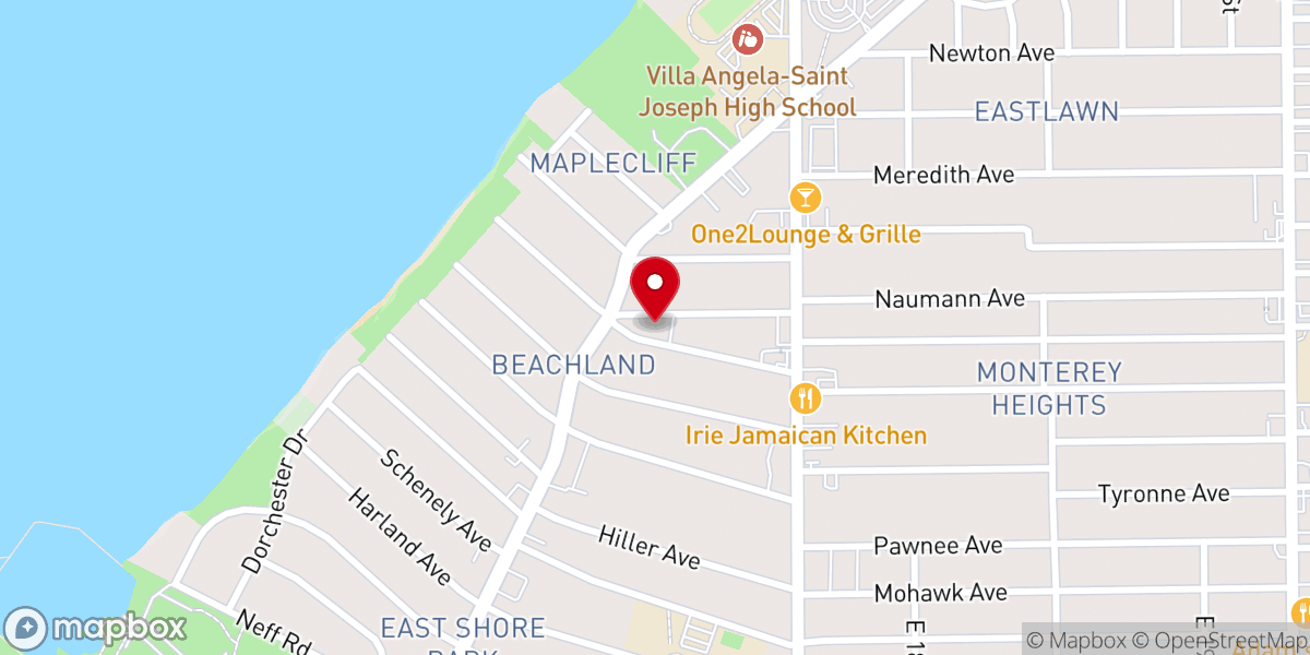 Map showing location of New Door Praise & Worship Center