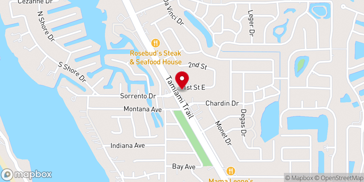 Map showing location of Grace Bible Fellowship Church