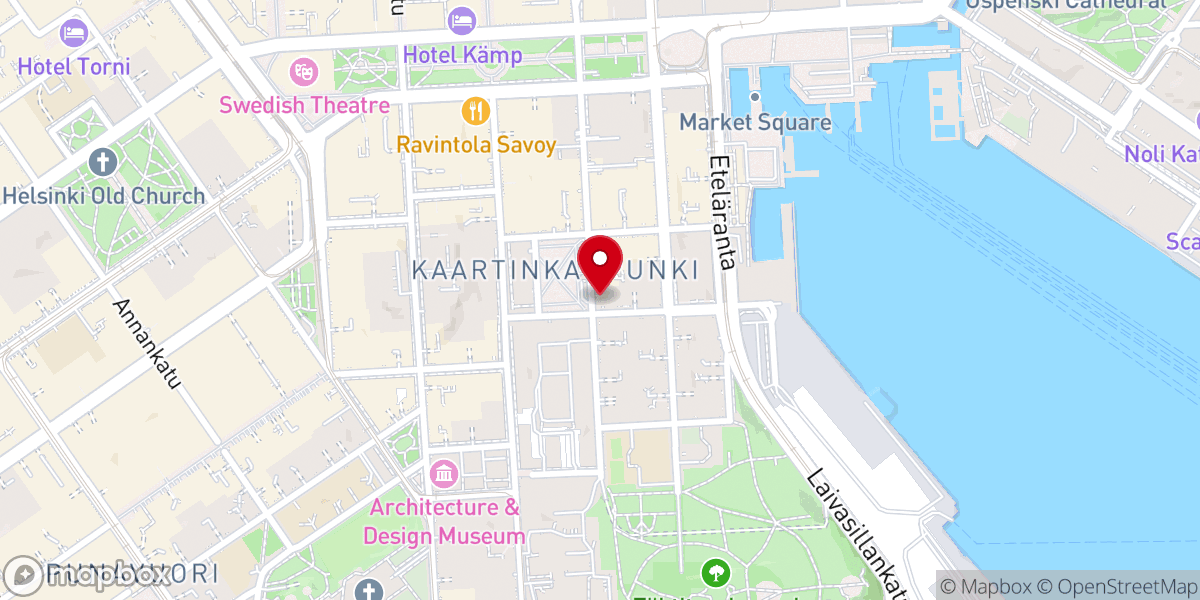 Map showing location of Suomen tunnustuksellinen luterilainen kirkko