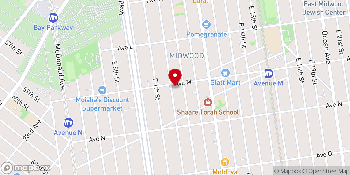 Map showing location of Ohr Torah Inc