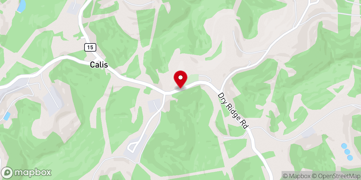 Map showing location of Mount Hope United Methodist Church