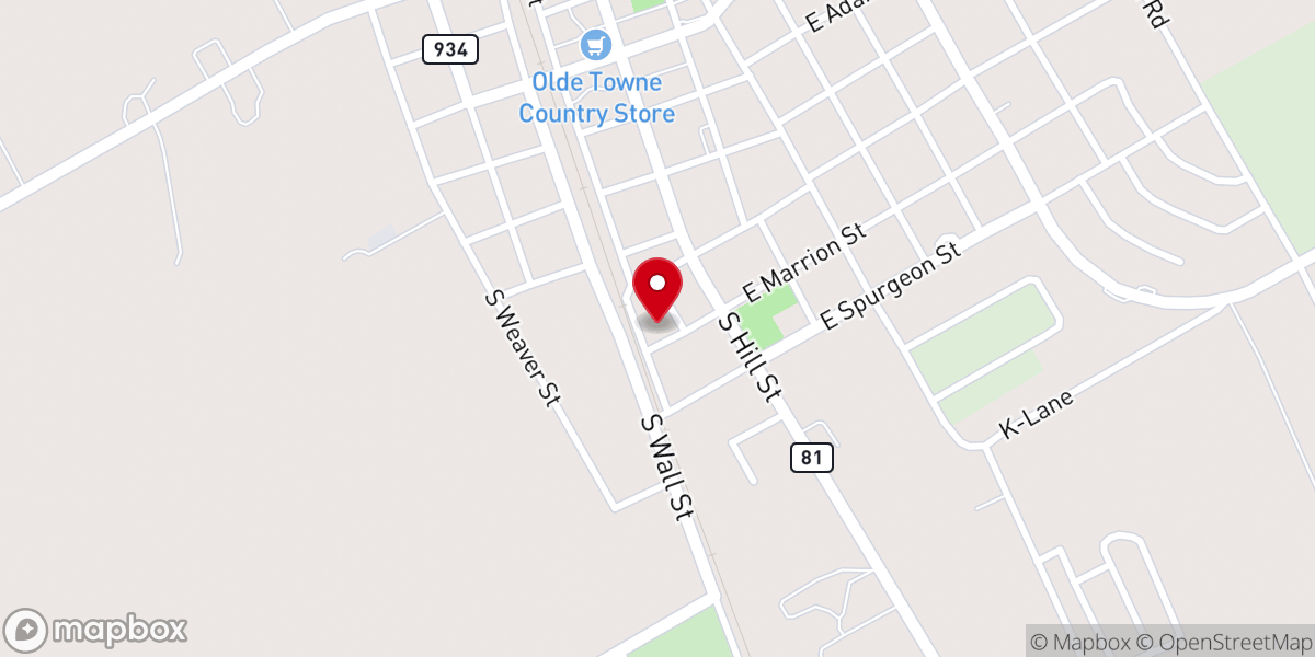 Map showing location of Second y Baptist Church