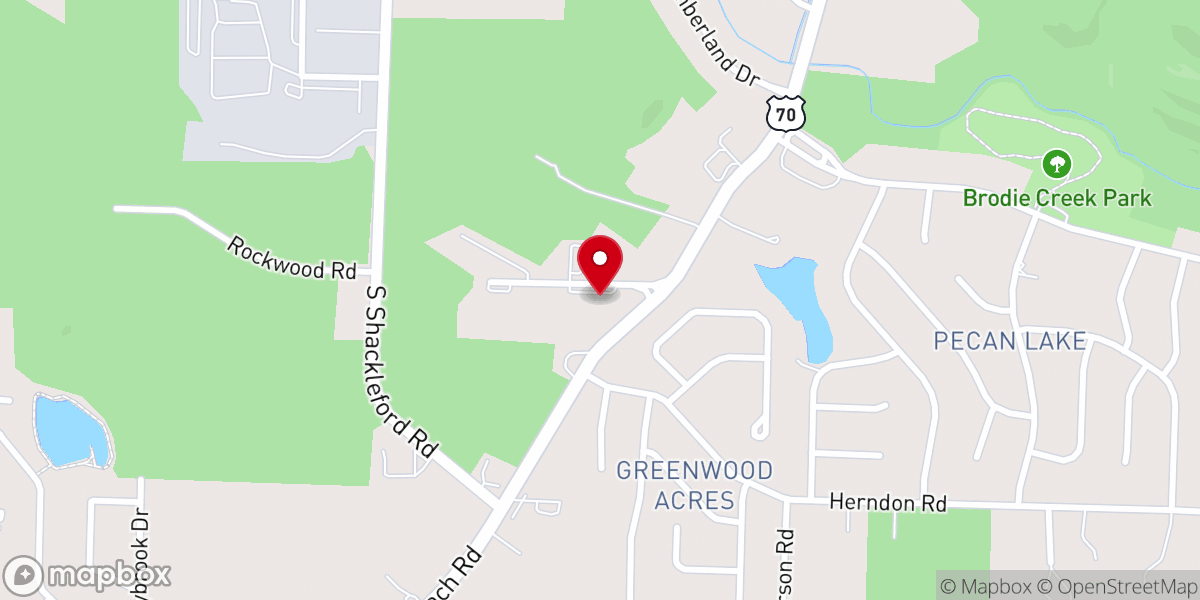 Map showing location of Antioch Missionary Baptist Church