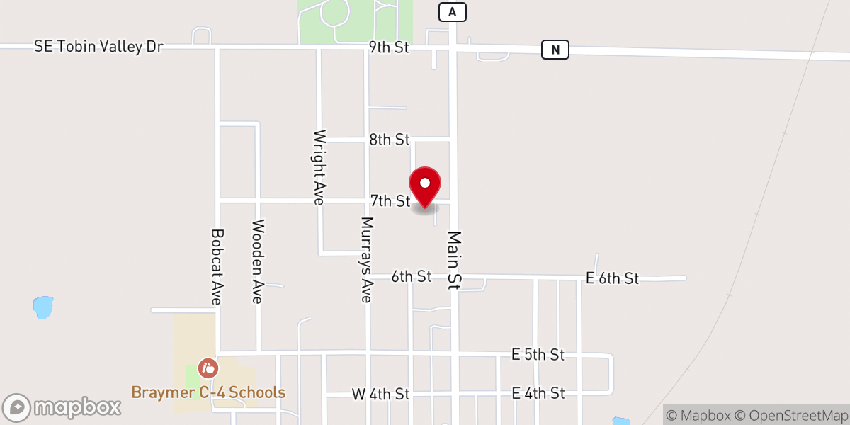 Map showing location of Church of Chirst