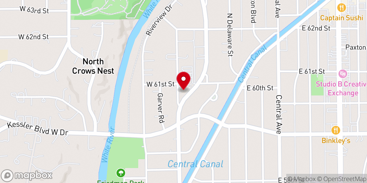 Map showing location of St. Paul's Episcopal Church