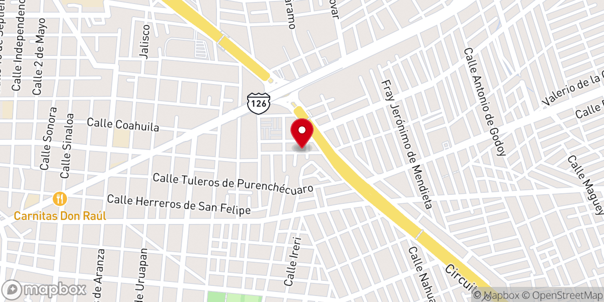 Map showing location of Centro Cristiano CUEVA de ADULAM