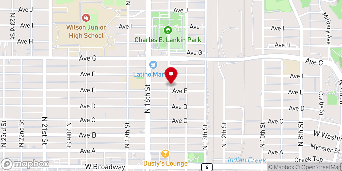 Map showing location of Highpoint Open Bible