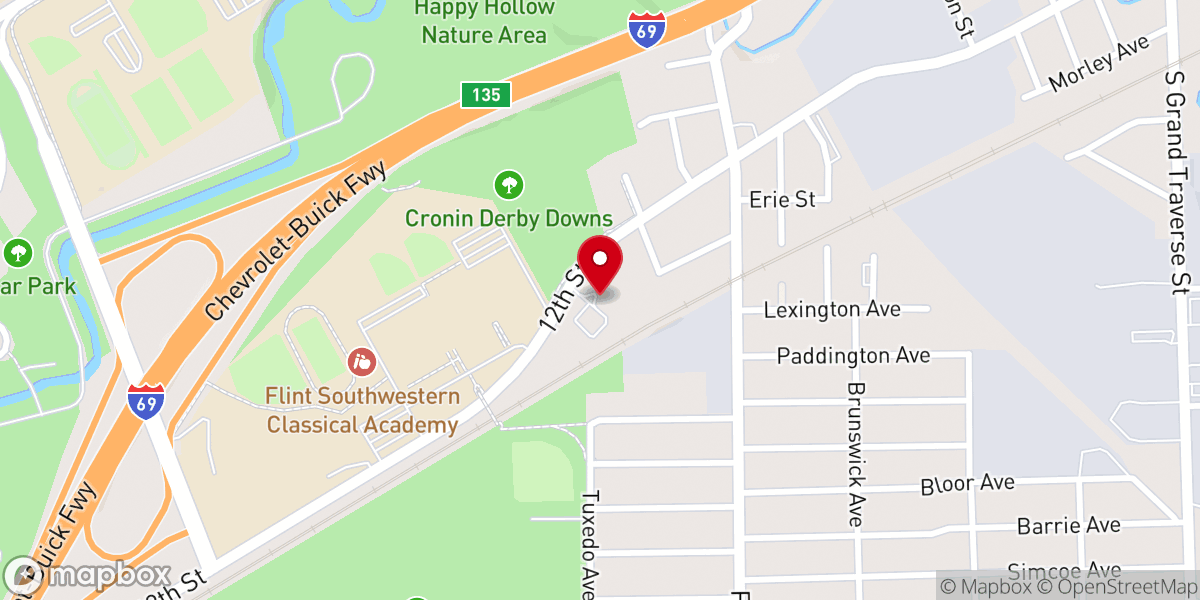 Map showing location of Calvary Community Church
