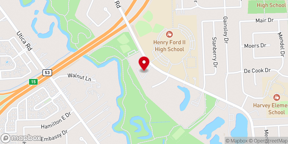 Map showing location of Bethany Church of God