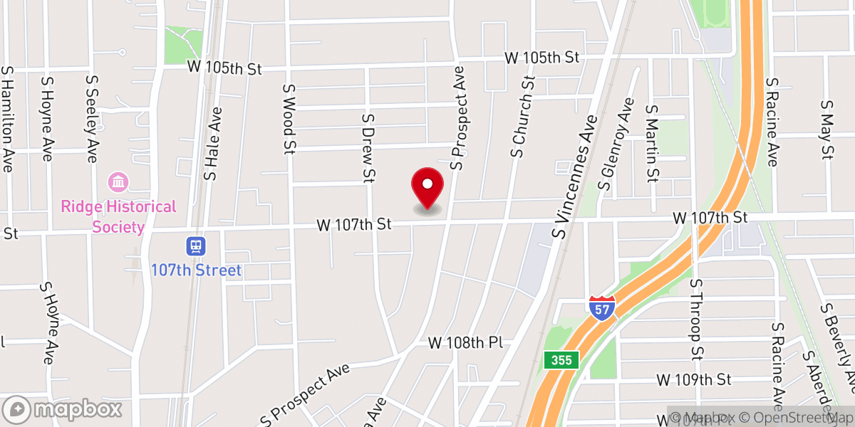 Map showing location of Healing Waters Services