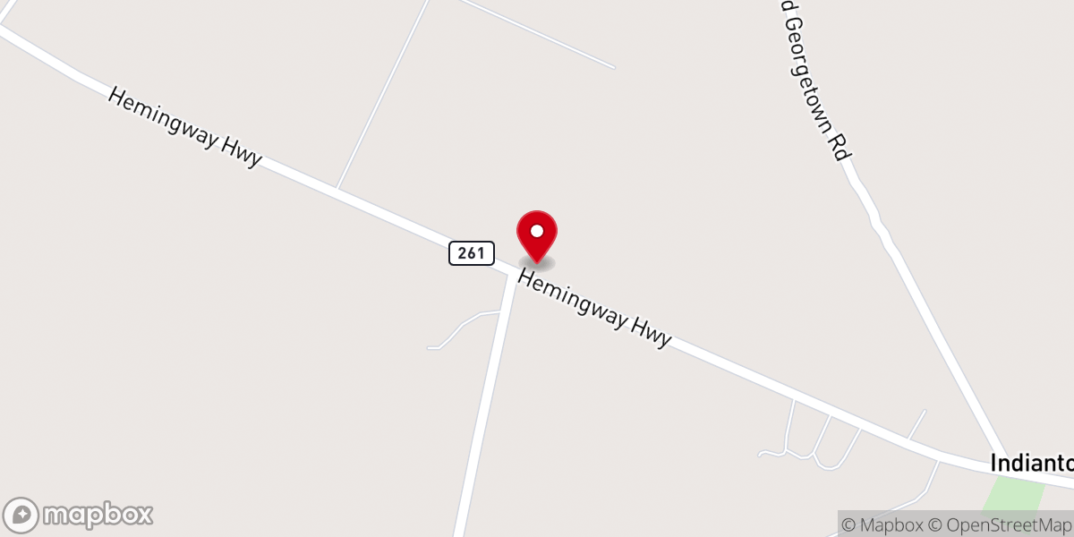 Map showing location of Mt Seal United Methodist Church