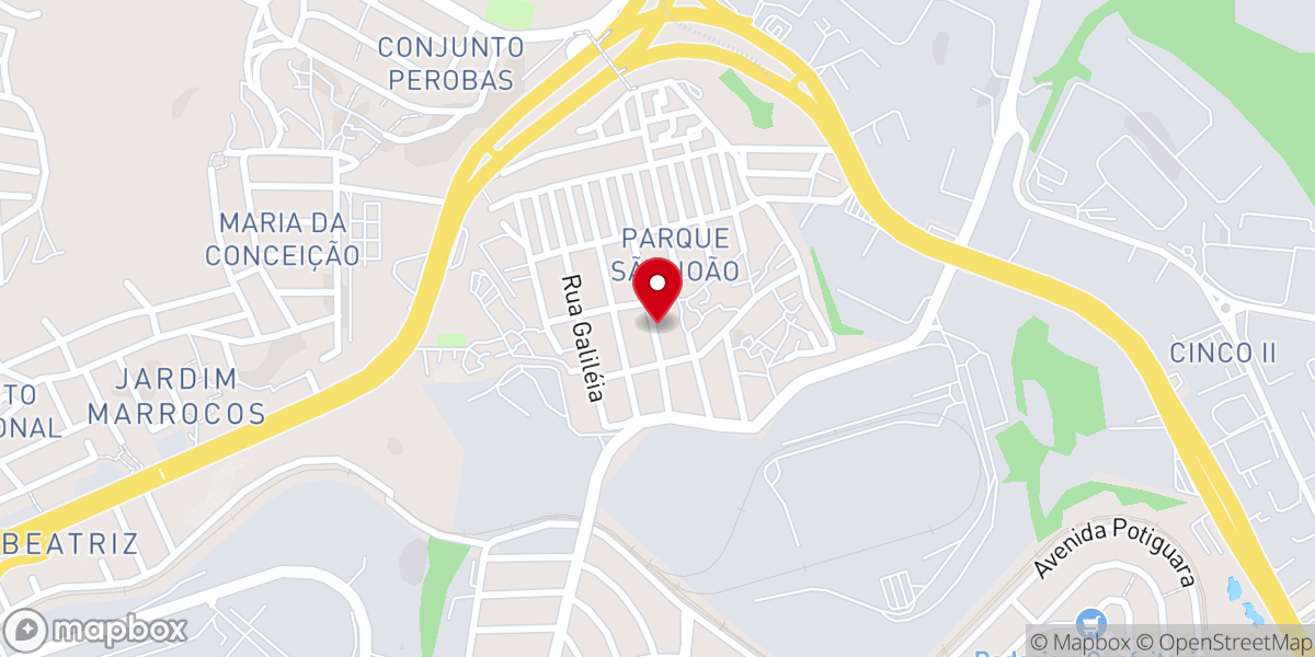 Map showing location of Igreja Pentecostal Batista Bereia Abc Sao Joao
