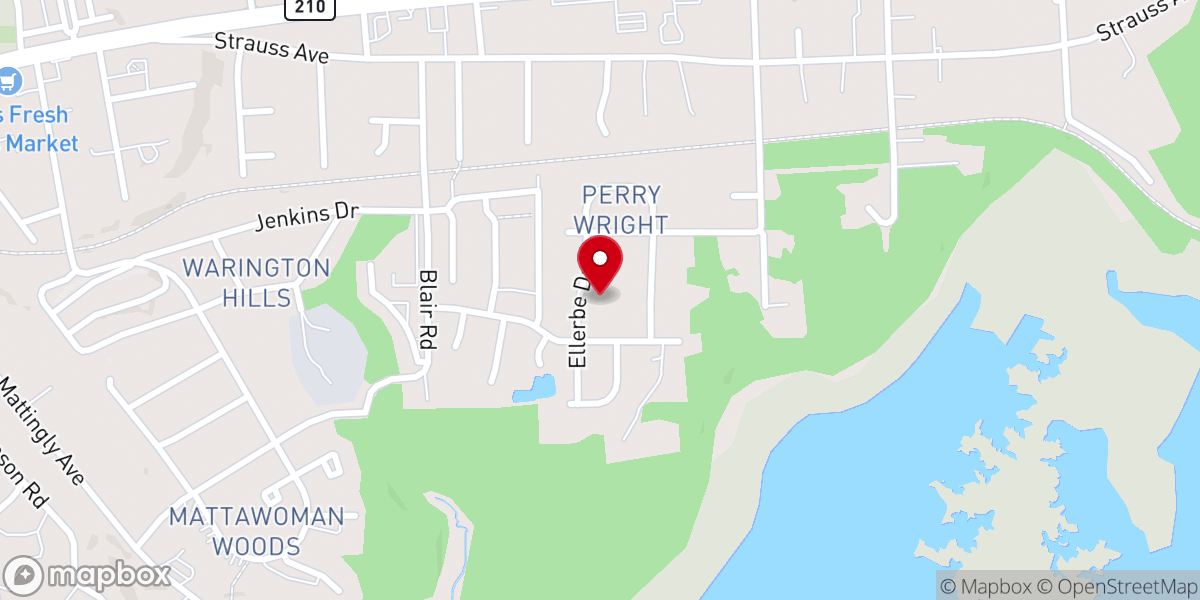 Map showing location of Greater Spiritual Fellowship Church