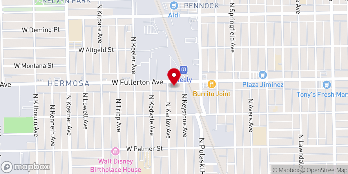 Map showing location of Community Outreach Church Inc