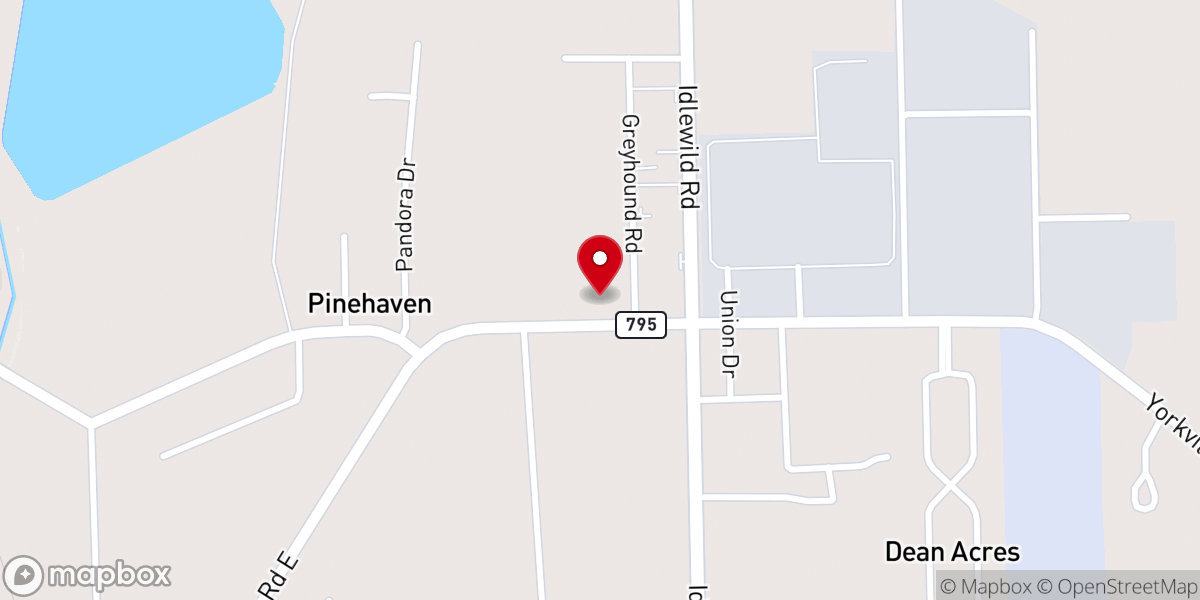Map showing location of Southside Missionary Baptist Church Inc.