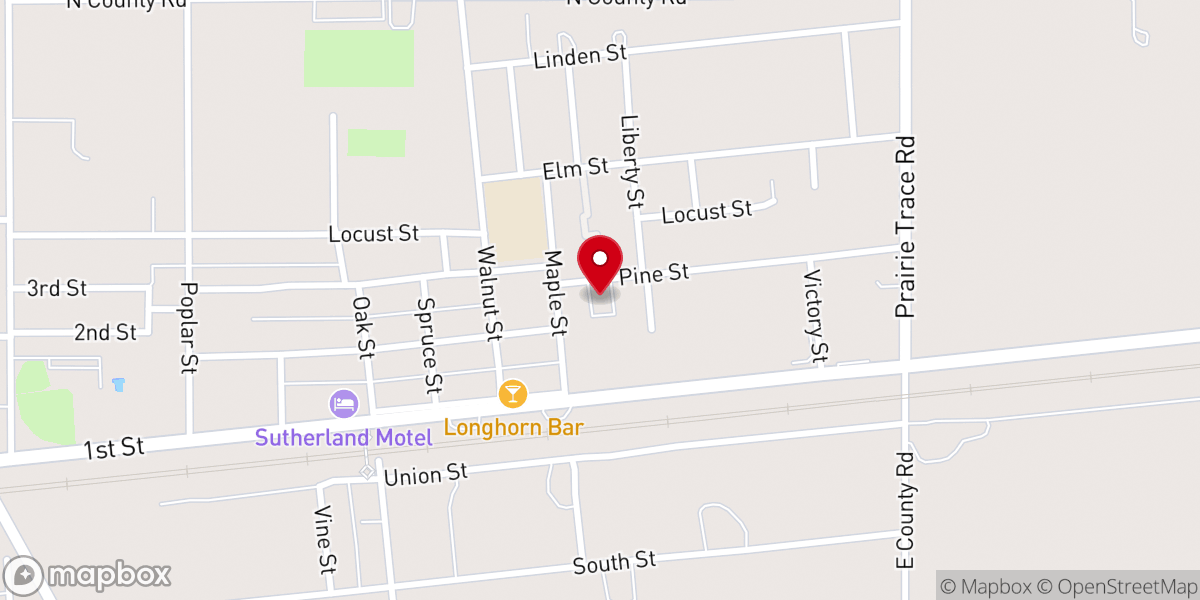 Map showing location of Methodist Church