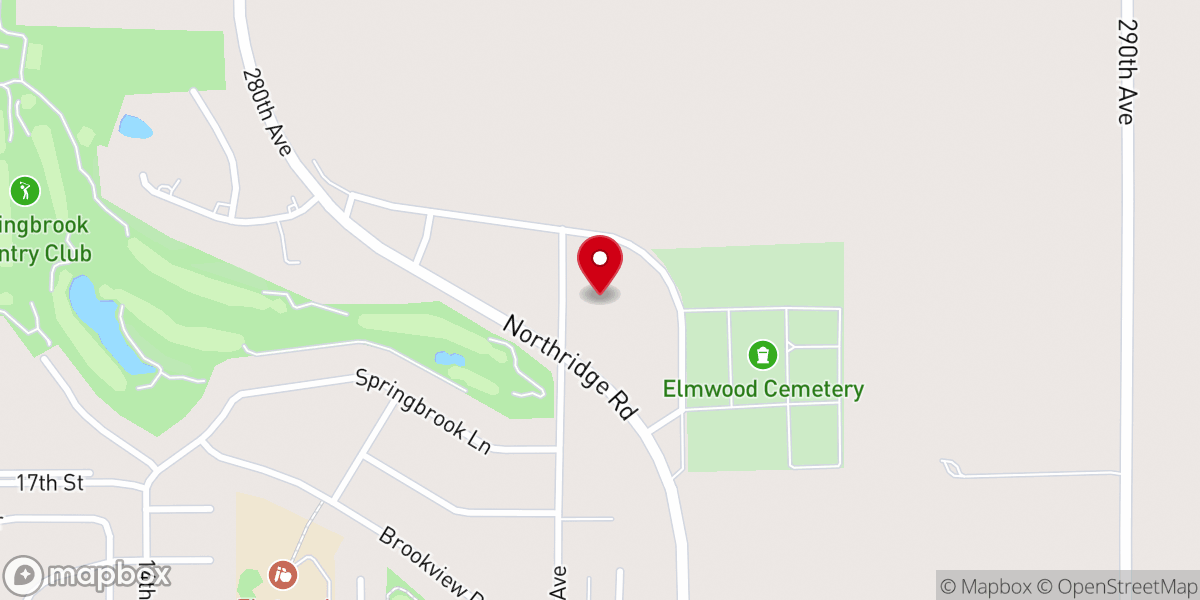 Map showing location of DeWitt Evangelical Free Church