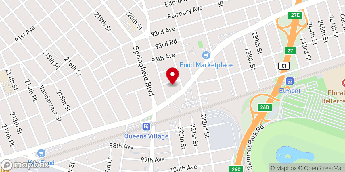 Map showing location of The Queens Ministry