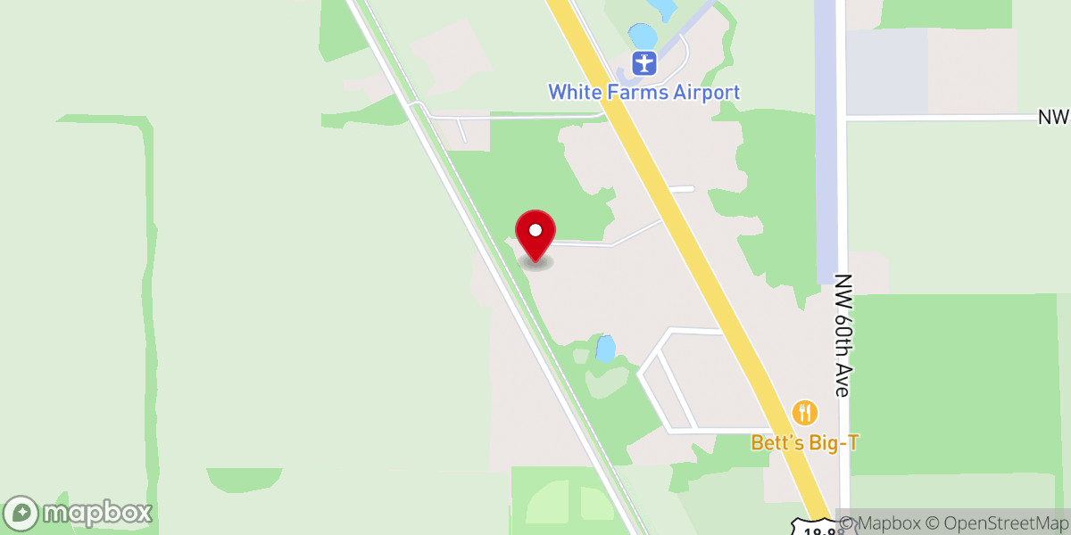 Map showing location of North Chiefland Church of God