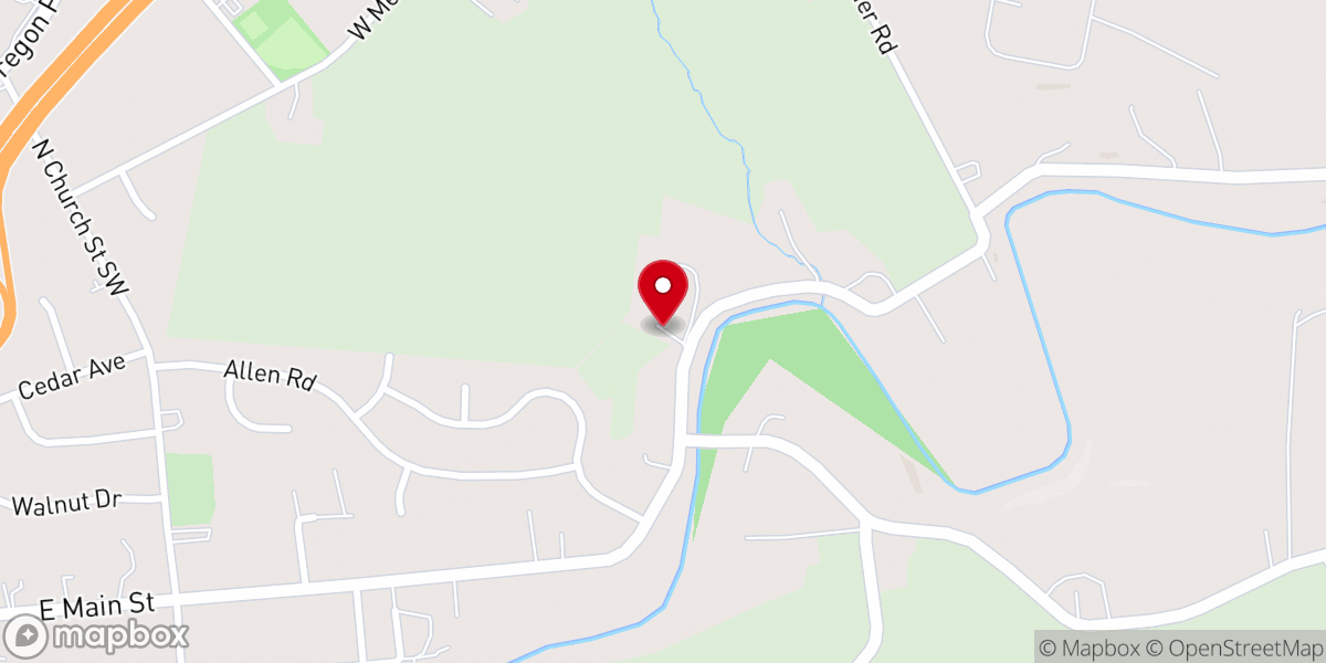 Map showing location of Shirks Church