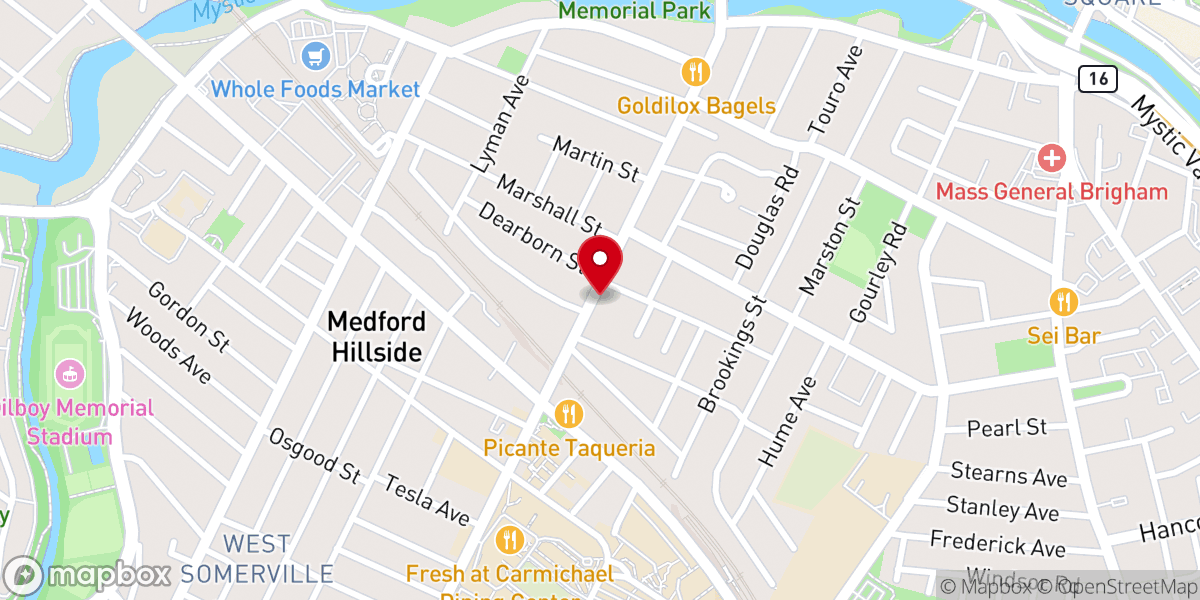 Map showing location of Micro Food Pantry (open 24/7) sponsored by Wesley United Methodist Church