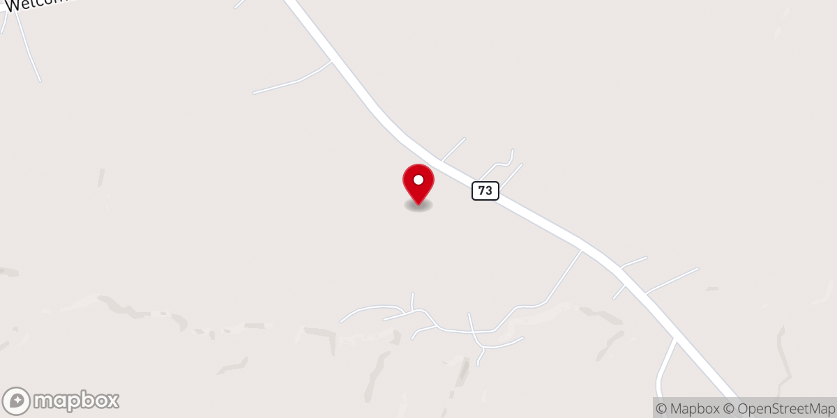 Map showing location of Cornerstone Assembly of God church