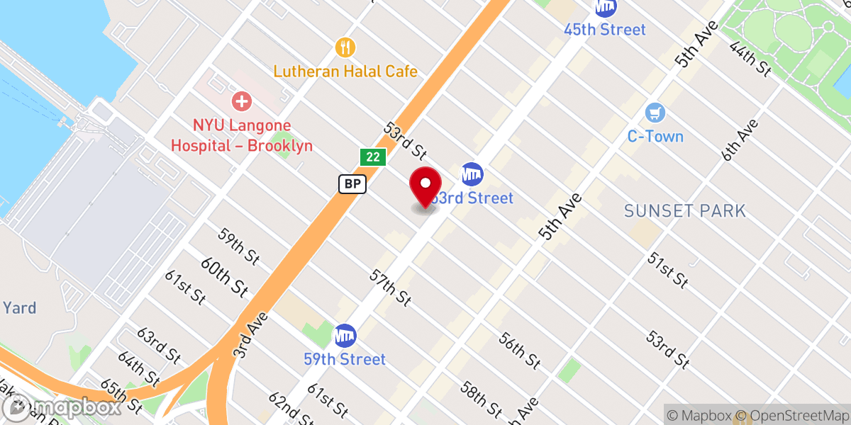 Map showing location of Saint Jacobi Evangelical Lutheran Church