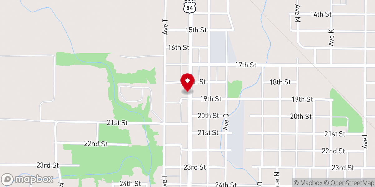 Map showing location of Snyder Community Resource Center