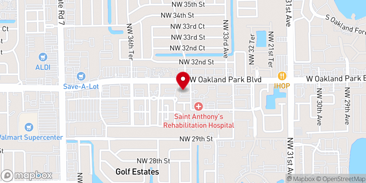 Map showing location of Redeemer Lutheran Church