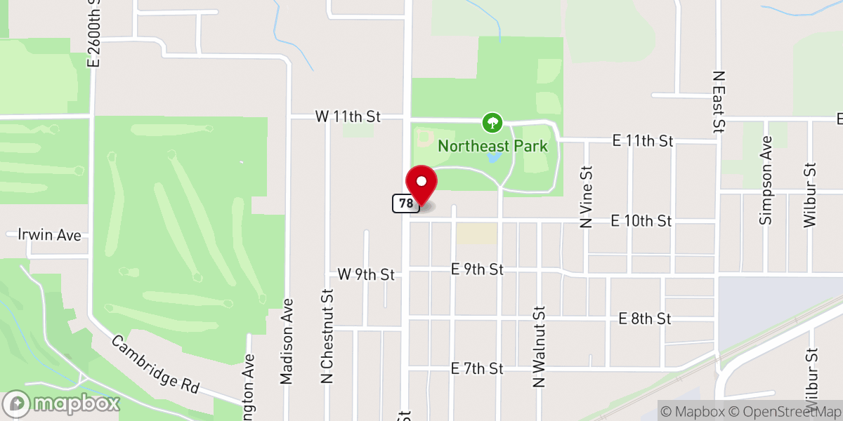 Map showing location of St Francis of Assisi Catholic Church