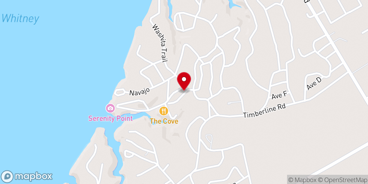 Map showing location of Texas Unity Convention of Narcotics Anonymous