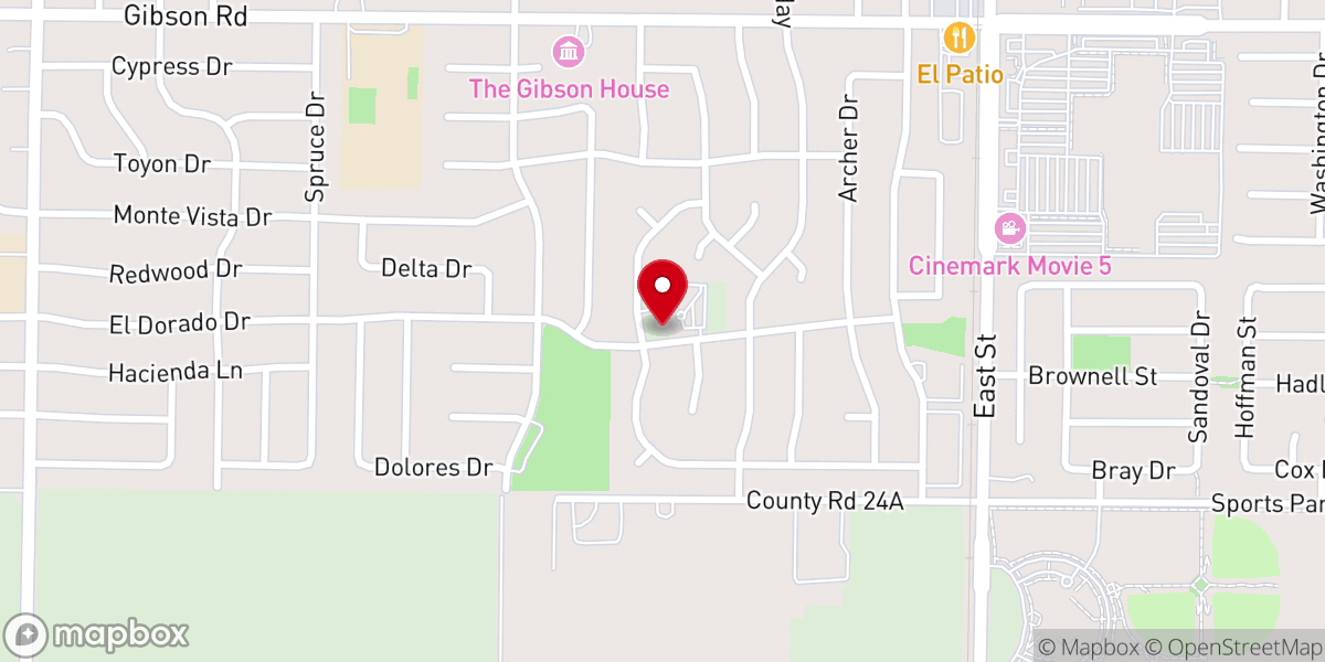 Map showing location of The Dwelling Place