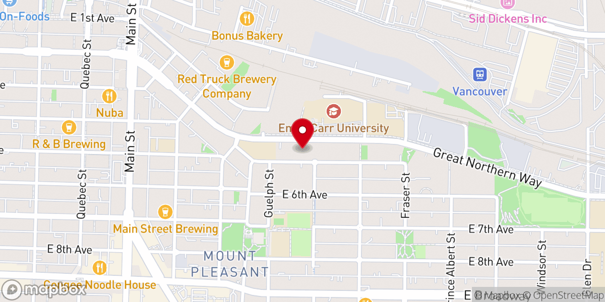 Map showing location of St Francis Xavier Church