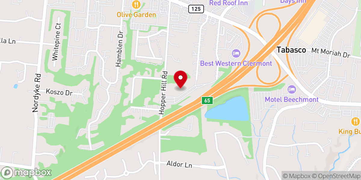 Map showing location of Solid Rock Church South