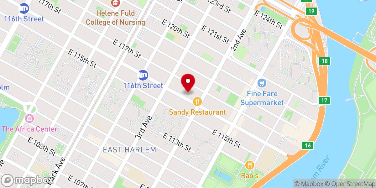 Map showing location of Sharon Church Inc