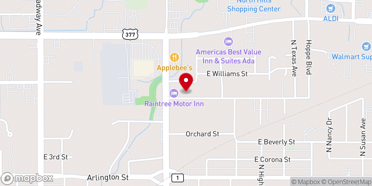 Map showing location of Victory Temple Pentecostal Church