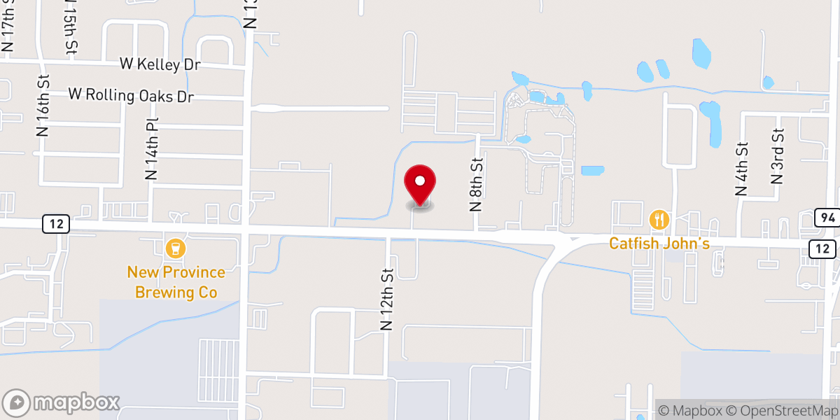Map showing location of Holy Trinity Church