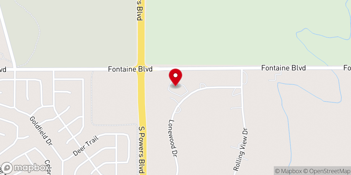 Map showing location of First Baptist Church of Peaceful Valley