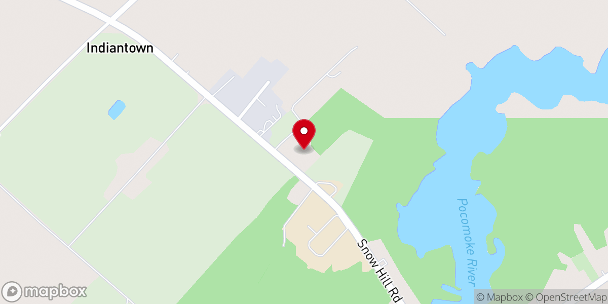 Map showing location of Snow Hill Christian Nursery School