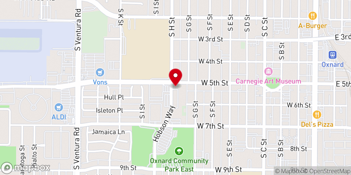 Map showing location of Baptist Church