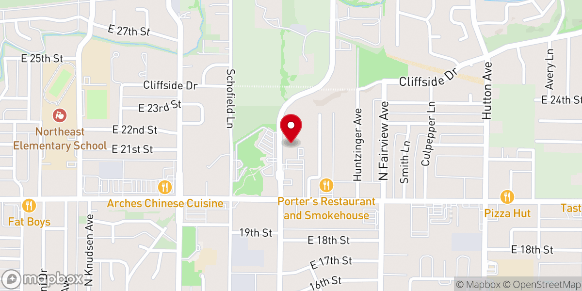 Map showing location of St Mary's Catholic Church
