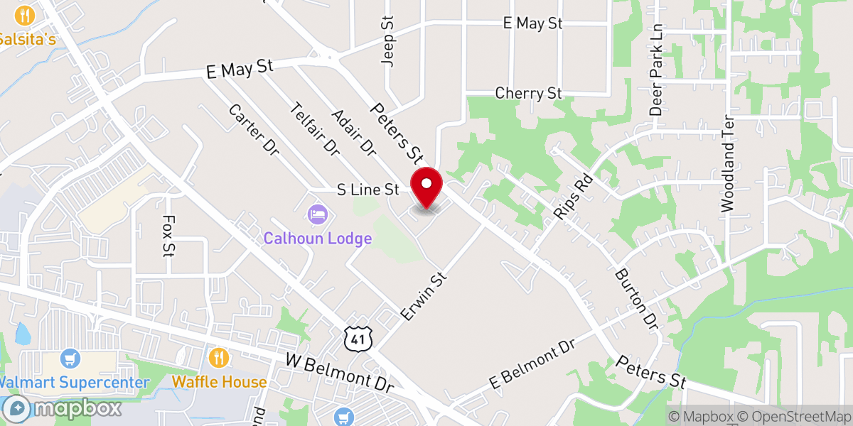 Map showing location of Grace Church