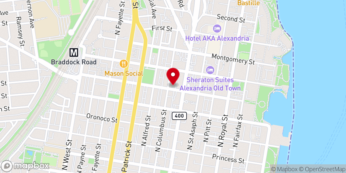 Map showing location of Saint Joseph Catholic Church