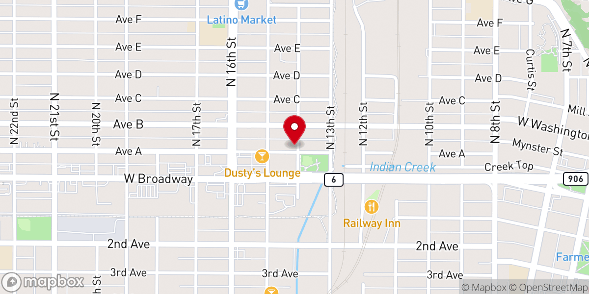 Map showing location of Tabernacle Missionary Baptist Church