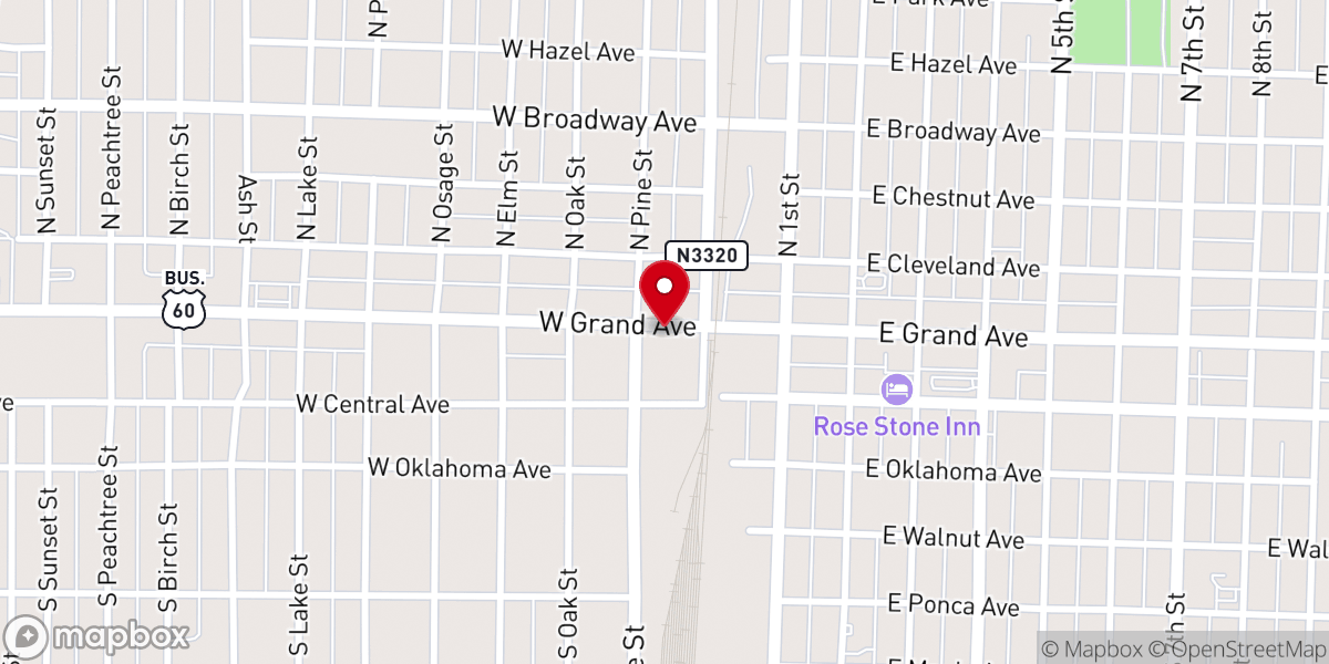 Map showing location of Believers Fellowship Church