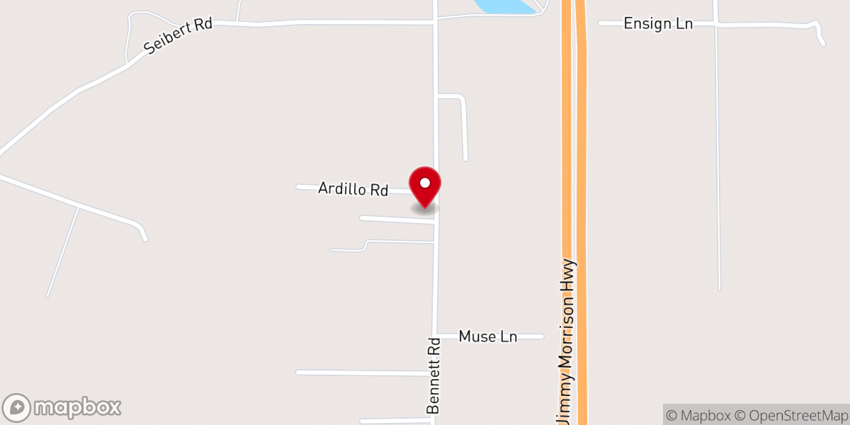 Map showing location of Community Church of God