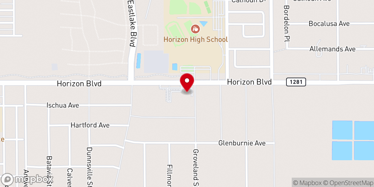 Map showing location of Holy Spirit Catholic Church